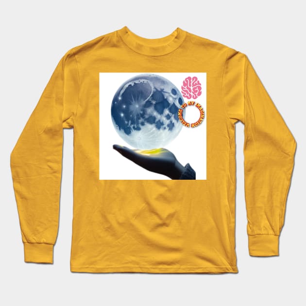 Brain and cerebellum Long Sleeve T-Shirt by Avocado design for print on demand